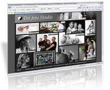 Dit Foto Studio | Kunden fik: Design, Webdesign, SEO CMS, XHTML og CSS design CMS Moduler: Billedgallerier, Fotograf Shop, Kontaktforme.