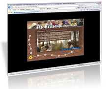 Hjorten og computeren | Kunden fik: Flash hjemmeside, Flash design, Actionscripting. Udf�rt i samarbejde med andre studerende p� Medieskolen Lyngby.