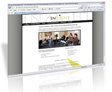 InZight - CMS - Design | Kunden fik: Design, Webdesign, CMS hjemmeside, Programmering, XHTML og CSS design