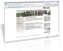 �st-Info | Kunden fik: CMS l�sning, Webdesign, grafisk design, Folder design, Rentegning af logo, XHTML og CSS design.