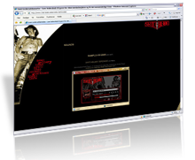 switchblade | Kunden fik: HTML hjemmeside, CSS design, Flash mediaplayer.